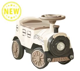 빈티지 무소음 기차 붕붕카(아이보리)